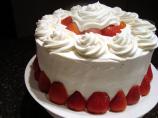 Three Layer White Velvet Cake (With Optional White Frosting)