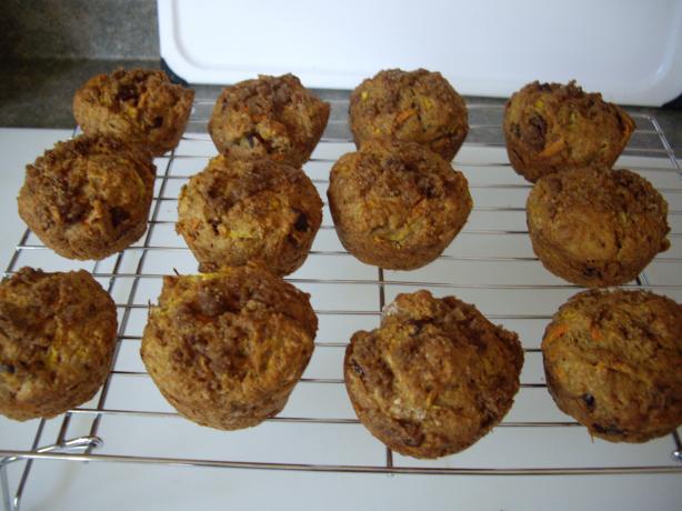 Healthy Carrot Zucchini Muffins. Photo by Sage