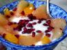 Minted Pomegranate Yogurt With Grapefruit Salad. Recipe by Engrossed