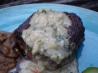 Tender Beef Smothered in Stilton Cheese Sauce. Recipe by Baby Kato