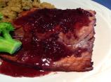Salmon With Spiced Red Wine Sauce
