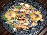 Chicken Shwarma Salad! W/Maple Syrup, Old Cheddar and Blueberrie