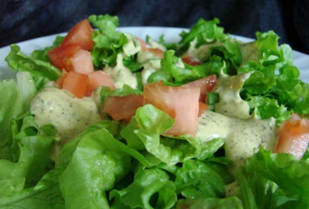 Creamy Pesto Salad Dressing. Photo by Boomette