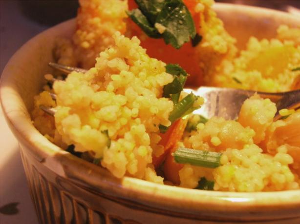 Moroccan Style Pumpkin and Couscous Salad. Photo by Lalaloula