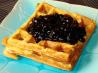 Lemon-Poppy Seed Waffles with Blueberry Sauce