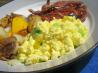 Green & White Scrambled Eggs - or Scrambled Eggs With Cream. Recipe by Karina A