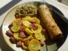 Sausage and Summer Squash. Recipe by TasteTester