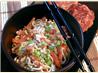 Noodle Salad with Peanut-Lime Vinaigrette. Recipe by Tracy K