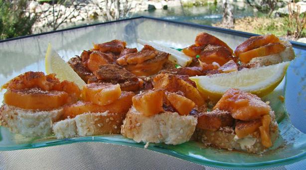Papaya Canapes. Photo by Derf