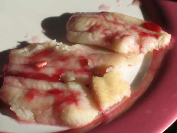 Halibut, Grilled, With Red Currant Garlic Sauce. Photo by Acadia*