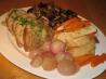 Braised Mustard Lamb With Celeriac and Braised Onions