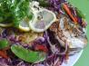 Asian Style Snapper/Bream in Banana Leaves. Recipe by The Flying Chef