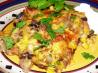 Low Fat Beef and Sour Cream Enchilada Casserole. Recipe by PsychRN
