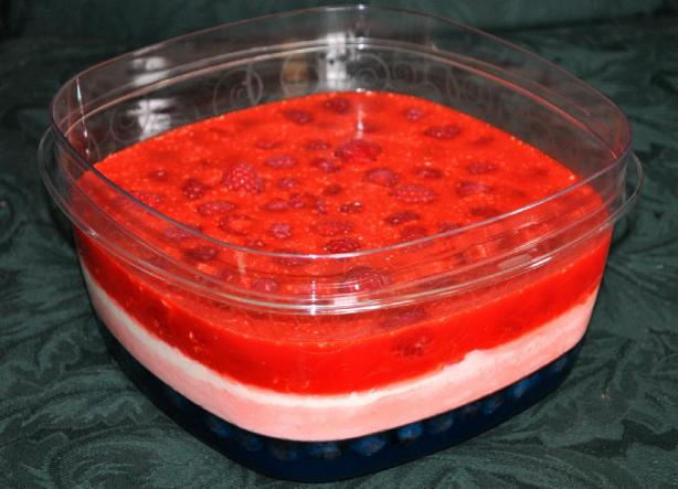 Red, White & Blue Jello Creme. Photo by KateL
