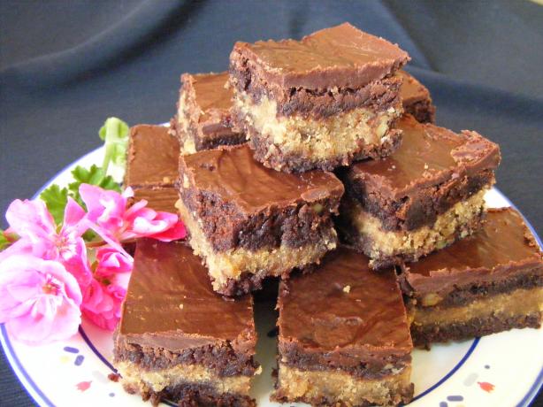 Chocolate Peanut Butter Brownies. Photo by Seasoned Cook