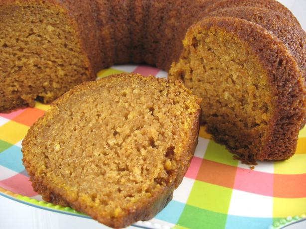 Gluten-Free Pumpkin-Applesauce Bundt Cake. Photo by Kathy at Food.com