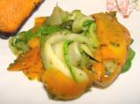 Carrot & Zucchini Ribbons With Pesto