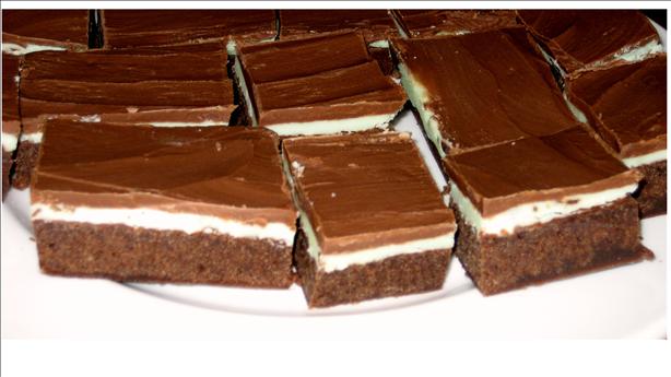 Creme De Menthe Brownies. Photo by Shannon Cooks