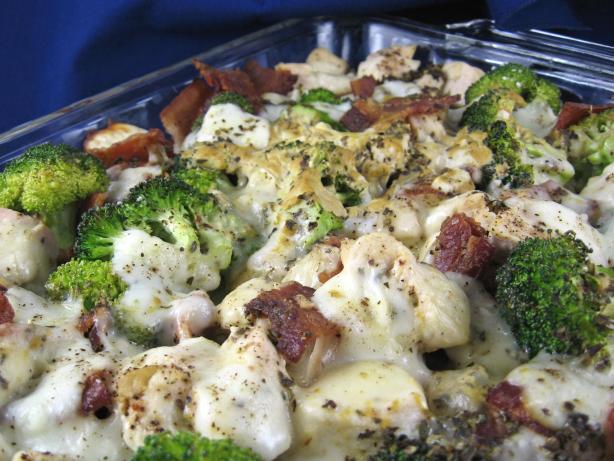 Low-Carb Chicken and Bacon Casserole. Photo by Kathy at Food.com