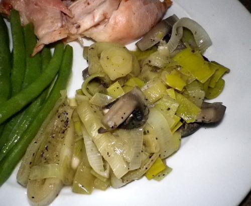Simmered Leeks. Photo by Bergy