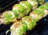 Bacon-Wrapped Pork Medallions With Electric Chimichurri Sauce
