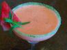 Frozen Watermelon Margarita With Tarragon-Salt Rim