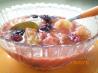 Warm Rhubarb, Red Banana, and Blackberry Salsa