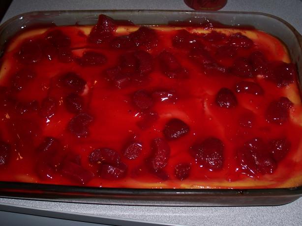 Strawberry-Rhubarb Cheesecake Squares. Photo by Chef Luny