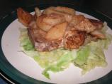 Garlic Pork Cutlets With Buttered Cabbage. Photo by Jen T