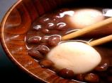 Zenzai - Dango in Azuki. Photo by Gillian Spence