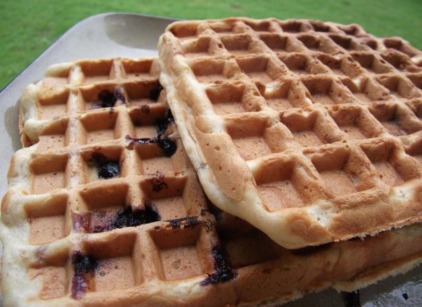Banana-Nut Waffles (Gluten-Free and Vegan). Photo by Mindelicious