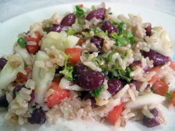 Brown Rice Salad. Photo by Enjolinfam