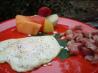 Fried Egg With Ham. Recipe by Chef #807549