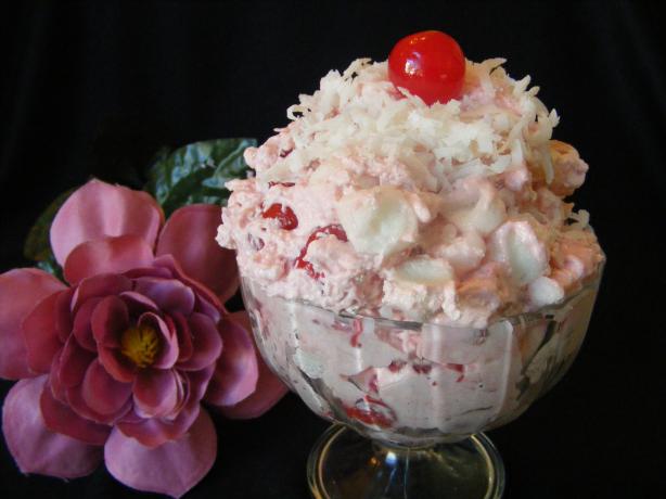 Quick & Easy Pink Fruit Salad. Photo by Seasoned Cook