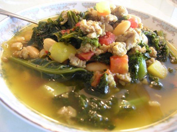 Kale and Sausage Soup. Photo by Sherri Dodsworth