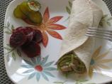 Hot Chicken, Broccoli Cole Slaw-Mmin Wraps