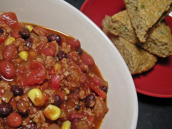 Weight Watchers Two-Bean Chili. Photo by justcallmetoni