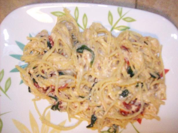 Weight Watchers Creamy Cheese Capellini. Photo by CookinKristen