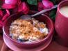 Power Oatmeal With Blueberries and Flax