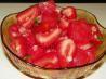 Watermelon, Strawberry and Chile Salad. Recipe by JanuaryBride