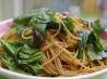 Lemon Linguine With Spinach and Crispy Prosciutto