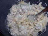 Alfredo Sauce With Italian Sausage. Photo by Ang11002