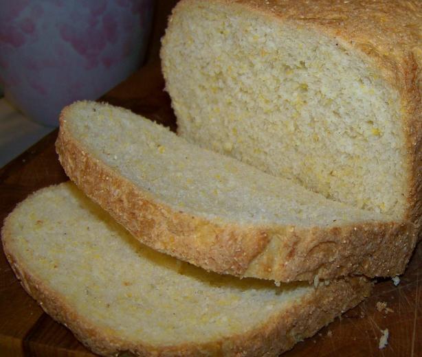 Mimi's Cornmeal English Muffin Bread--For Bread Machine. Photo by Mimi in Maine
