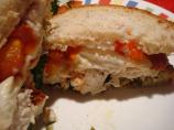 Chicken Breast With Roasted Red Peppers, Mozzarella and Pesto