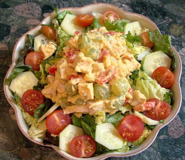 Curried Chicken Salad With Fruit and Veggies. Photo by Derf