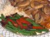 Green Beans With Bacon and Red Bell Pepper. Recipe by lazyme