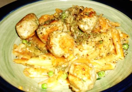 Chicken Meatball Penne. Photo by Karen Elizabeth