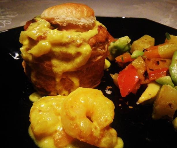 Vol-Au-Vent of Louisiana seafood. Photo by awalde