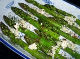 Roasted Asparagus Sprinkled With Feta, Olive Oil and Dill