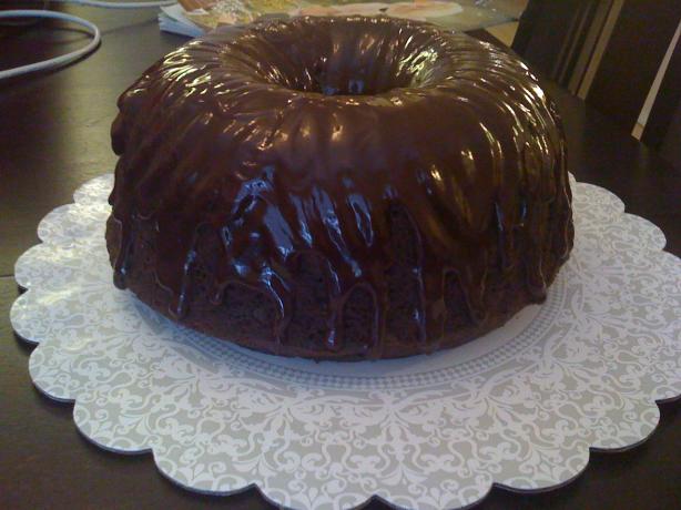 Chocolate Glaze for Cakes (That Hardens). Photo by TaterBug! :)